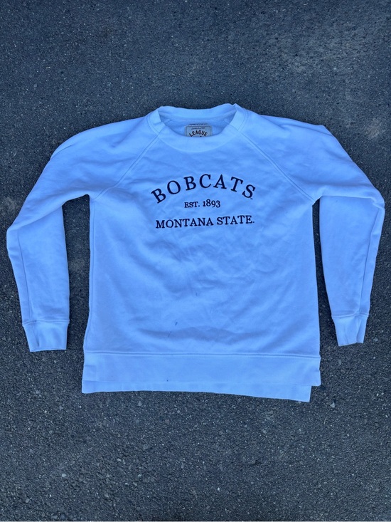 League Other - League White Bobcats Montana State Crewneck Sweatshirt